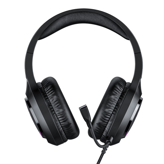 ONIKUMA X31 USB / 3.5mm Wired RGB Light Gaming Headset with Mic, Cable length: 2.2m(Black)