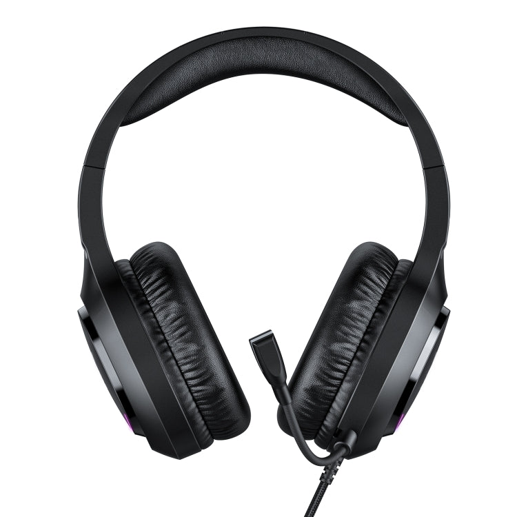 ONIKUMA X31 USB / 3.5mm Wired RGB Light Gaming Headset with Mic, Cable length: 2.2m(Black)