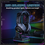 ONIKUMA X31 USB / 3.5mm Wired RGB Light Gaming Headset with Mic, Cable length: 2.2m(Black)