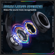 ONIKUMA X31 USB / 3.5mm Wired RGB Light Gaming Headset with Mic, Cable length: 2.2m(Black)