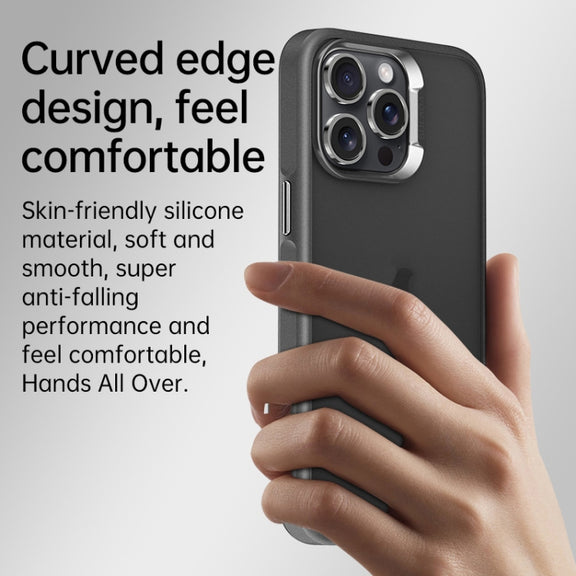 For iPhone 16 SULADA Skin Feel Matte Shockproof Phone Case(Black)