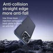 For iPhone 16 SULADA Skin Feel Matte Shockproof Phone Case(Black)