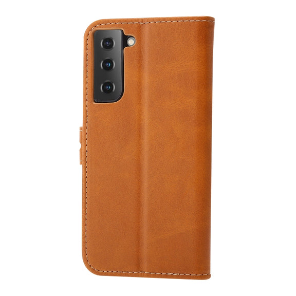 For Samsung Galaxy S25+ 5G Embossed Happy Cat Pattern Flip Leather Phone Case(Yellow)