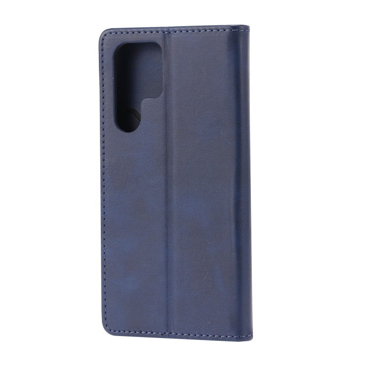 For Samsung Galaxy S25 Ultra 5G Embossed Happy Cat Pattern Flip Leather Phone Case(Blue)