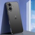 For iPhone 16 Plus SULADA Natural Color Series Electroplating Frosted TPU Phone Case(Black) - iPhone 16 Plus Cases by SULADA | Online Shopping South Africa | PMC TechLife | Buy Now Pay Later Mobicred