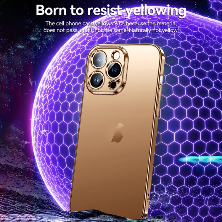 For iPhone 16 Plus SULADA Natural Color Series Electroplating Frosted TPU Phone Case(Black)