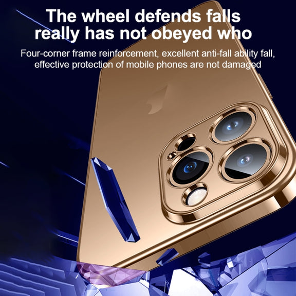 For iPhone 16 SULADA Natural Color Series Electroplating Frosted TPU Phone Case(Dark Purple)