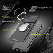 For Motorola Moto G 5G 2024 Sliding Camshield Ring Holder Phone Case(Blue)