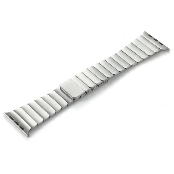 For Apple Watch SE 40mm Single Bead Magnetic Stainless Steel Watch Band(Silver)
