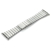 For Apple Watch SE 44mm Single Bead Magnetic Stainless Steel Watch Band(Silver)