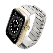 For Apple Watch Series 6 40mm Single Bead Magnetic Stainless Steel Watch Band(Silver)