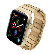 For Apple Watch Series 4 44mm Single Bead Magnetic Stainless Steel Watch Band(Rose Gold)
