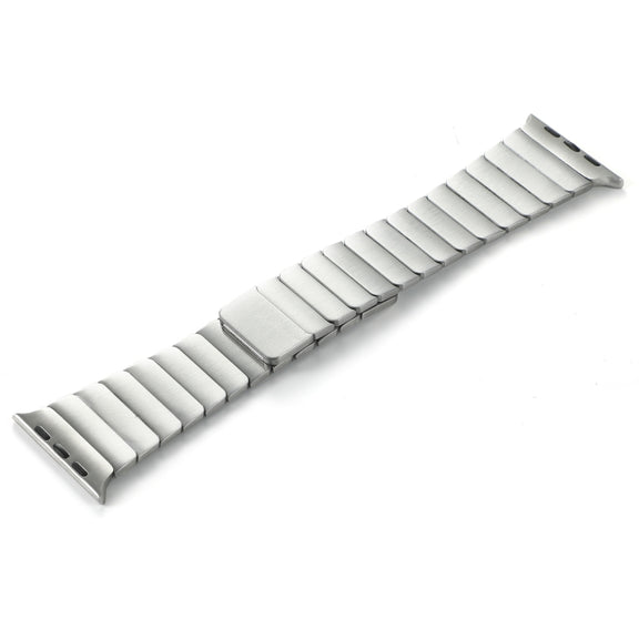 For Apple Watch Series 10 46mm Single Bead Magnetic Stainless Steel Watch Band(Silver)