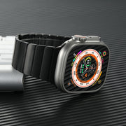 For Apple Watch SE 40mm Single Bead Magnetic Stainless Steel Watch Band(Rose Gold)