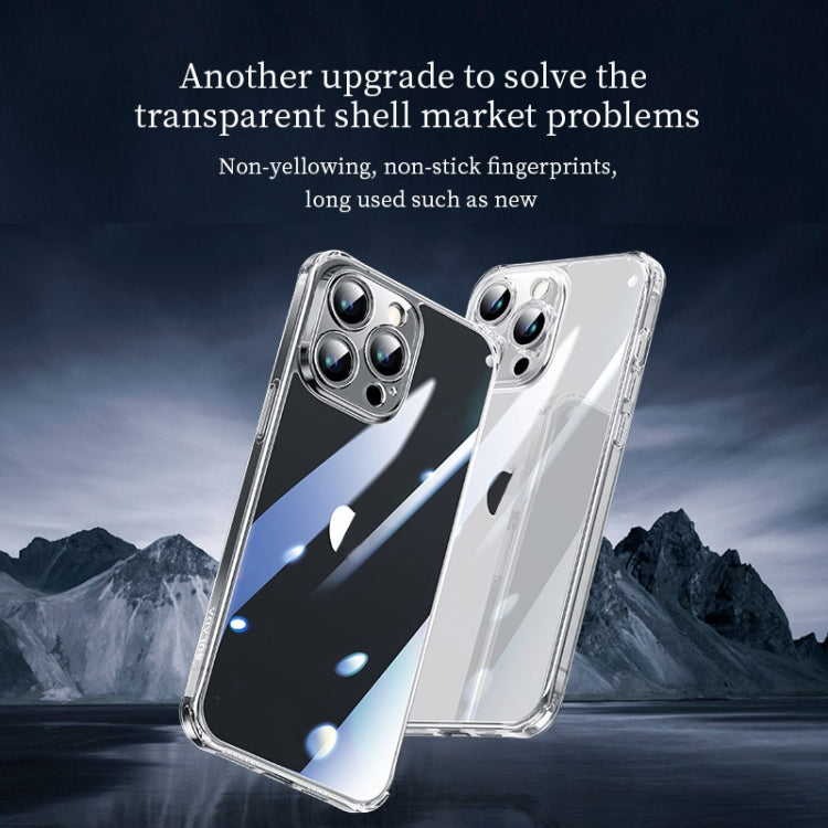 For iPhone 16 Plus SULADA TPU Frame Tempered Glass Transparent Phone Case(White)