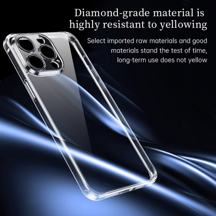 For iPhone 16 Plus SULADA TPU Frame Tempered Glass Transparent Phone Case(White)