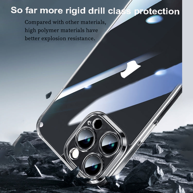 For iPhone 16 Plus SULADA TPU Frame Tempered Glass Transparent Phone Case(White)