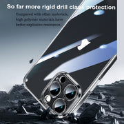 For iPhone 16 Plus SULADA TPU Frame Tempered Glass Transparent Phone Case(White)