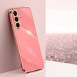 For Samsung Galaxy S25+ 5G XINLI Straight 6D Plating Gold Edge TPU Phone Case(Hawthorn Red) - Galaxy S25+ 5G Cases by XINLI | Online Shopping South Africa | PMC Jewellery | Buy Now Pay Later Mobicred