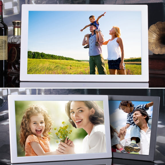 18.5 inch IPS Screen Digital Photo Frame, Plug Type:US Plug(White)