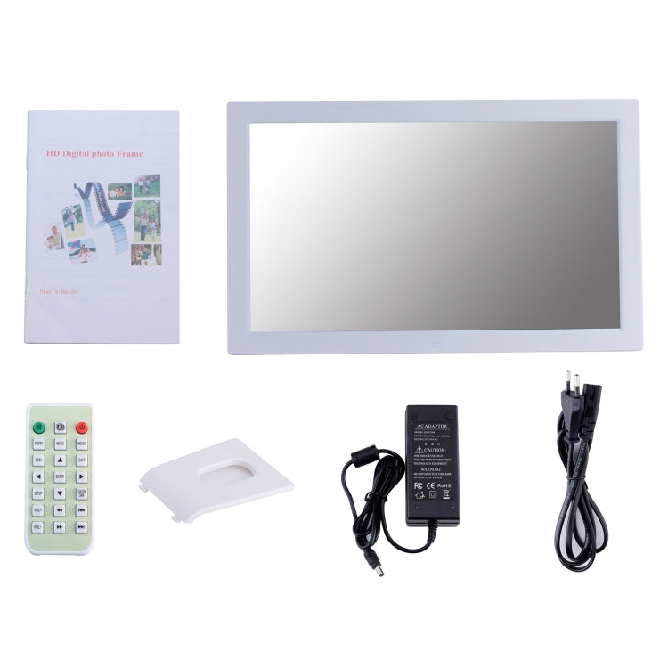 18.5 inch IPS Screen Digital Photo Frame, Plug Type:EU Plug(White)