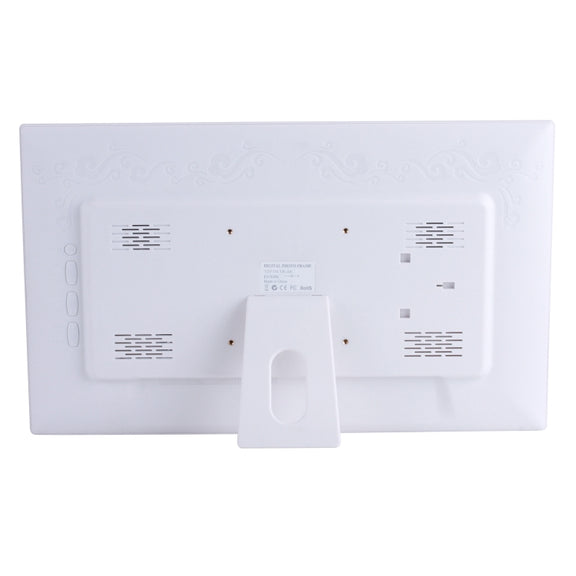 23.6 inch LED Screen Digital Photo Frame, Plug Type:US Plug(White)