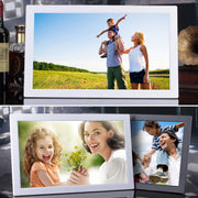 23.6 inch LED Screen Digital Photo Frame, Plug Type:US Plug(White)