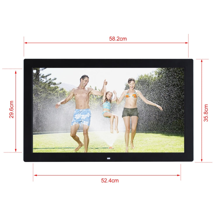 23.6 inch LED Screen Digital Photo Frame, Plug Type:EU Plug(Black)