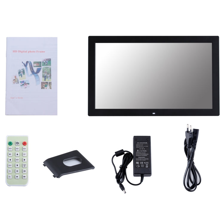 23.6 inch LED Screen Digital Photo Frame, Plug Type:EU Plug(Black)