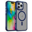 For iPhone 16 Pro Breathable Skin Feel Frosted MagSafe Magnetic Phone Case(Dark Blue) - free shipping - PMC TechLife - Order now!