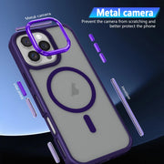 For iPhone 16 Pro Breathable Skin Feel Frosted MagSafe Magnetic Phone Case(Dark Blue)