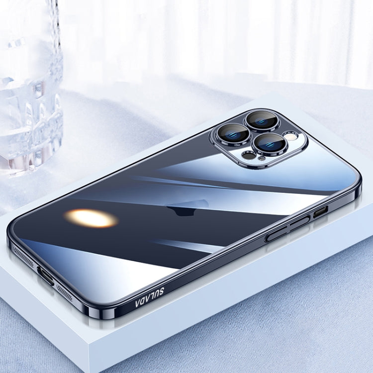 For iPhone 16 Pro Max SULADA JINGJIA Series Lens Protector Hard PC Phone Case(Blue)