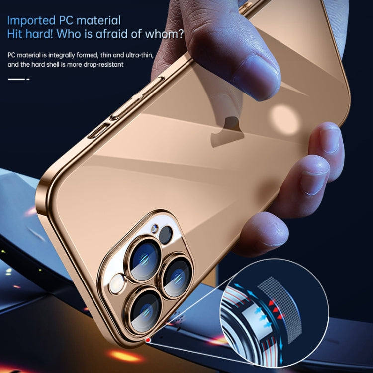 For iPhone 16 Pro SULADA JINGJIA Series Lens Protector Hard PC Phone Case(Blue)