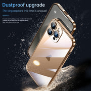 For iPhone 16 SULADA JINGJIA Series Lens Protector Hard PC Phone Case(Gold)