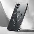 For iPhone 16 SULADA MagSafe Plating TPU Shockproof Phone Soft Case(Black) - iPhone 16 Cases by SULADA | Online Shopping South Africa | PMC TechLife | Buy Now Pay Later Mobicred