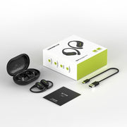 Langsdom TS19 Ear-mounted ENC Noise Reduction Wireless Bluetooth Earphone(White)
