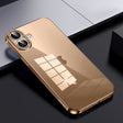 For iPhone 16 Plus SULADA Shine Through Series Plating TPU Transparent Phone Case(Gold) - iPhone 16 Plus Cases by SULADA | Online Shopping South Africa | PMC TechLife | Buy Now Pay Later Mobicred