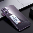 For iPhone 16 SULADA Shine Through Series Plating TPU Transparent Phone Case(Dark Purple) - iPhone 16 Cases by SULADA | Online Shopping South Africa | PMC TechLife | Buy Now Pay Later Mobicred