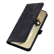 For Samsung Galaxy S25 Ultra 5G Skin Feel Totem Embossed Leather Phone Case(Black)