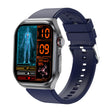 ET585 2.04 inch Silicone Strap IP68 Waterproof Smart Watch, Support ECG / Blood Composition Measurement(Blue) - Smart Watches by PMC TechLife | Online Shopping South Africa | PMC TechLife | Buy Now Pay Later Mobicred