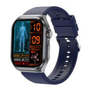 ET585 2.04 inch Silicone Strap IP68 Water-resistant Smart Watch, Support ECG / Blood Composition Measurement(Blue)