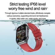 ET585 2.04 inch Nylon Strap IP68 Water-resistant Smart Watch, Support ECG / Blood Composition Measurement(Black)