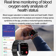 ET585 2.04 inch Nylon Strap IP68 Water-resistant Smart Watch, Support ECG / Blood Composition Measurement(Black)