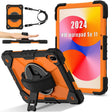 For Huawei MatePad SE 11 2024 Contrast Color Robot Silicone Hybrid PC Tablet Case(Black Orange) - free shipping - PMC TechLife - Order now!