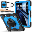 For Huawei MatePad Air 12 2024 Contrast Color Robot Silicone Hybrid PC Tablet Case(Black Blue) - Huawei by PMC TechLife | Online Shopping South Africa | PMC TechLife | Buy Now Pay Later Mobicred