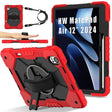 For Huawei MatePad Air 12 2024 Contrast Color Robot Silicone Hybrid PC Tablet Case(Red Black) - Huawei by PMC TechLife | Online Shopping South Africa | PMC TechLife | Buy Now Pay Later Mobicred
