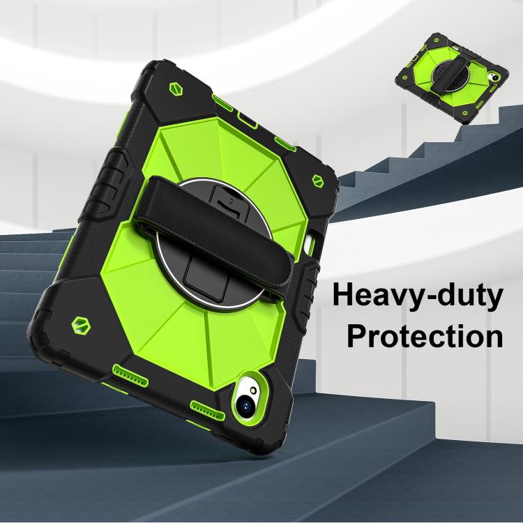 For Huawei MatePad 11.5 S Contrast Color Robot Silicone Hybrid PC Tablet Case(Black Yellow Green)
