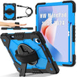 For Huawei MatePad 11.5 S Contrast Color Robot Silicone Hybrid PC Tablet Case(Black Blue) - free shipping - PMC TechLife - Order now!