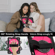 For Huawei MatePad 11.5 S Contrast Color Robot Silicone Hybrid PC Tablet Case(Black Rose Red)