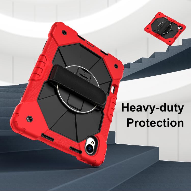 For Huawei MatePad 11.5 S Contrast Color Robot Silicone Hybrid PC Tablet Case(Red Black)